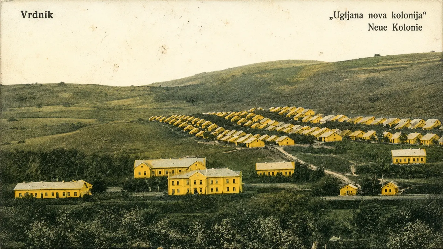 Nova kolonija u Vrdniku, istorijska razglednica